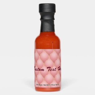Rose Gold Diamonds Hot Sauces with Custom Text