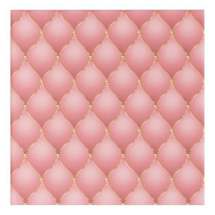 Rose Gold Diamonds Tufted Acrylic Print