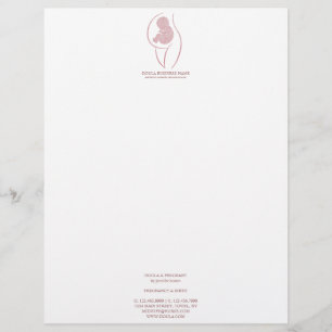 Rose Gold Doula & Birth Letterhead