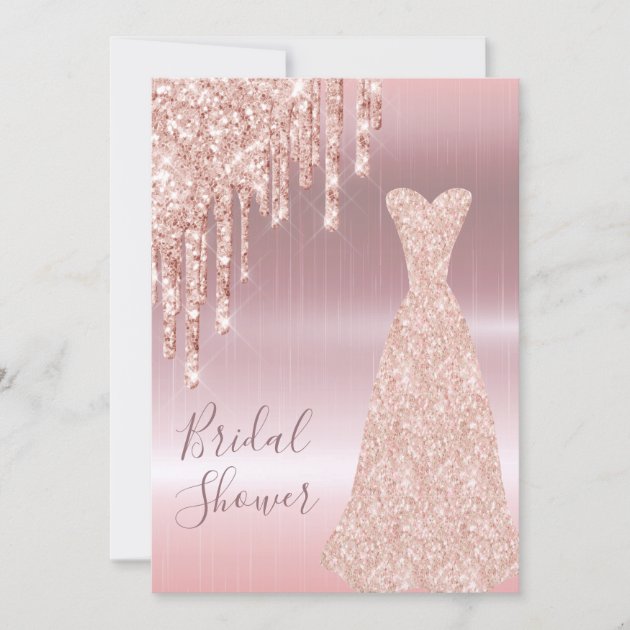 Rose gold bridal shower 2024 dress