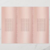 Rose Gold Dripping Beauty Salon Tri-Fold Bruchures (Back)