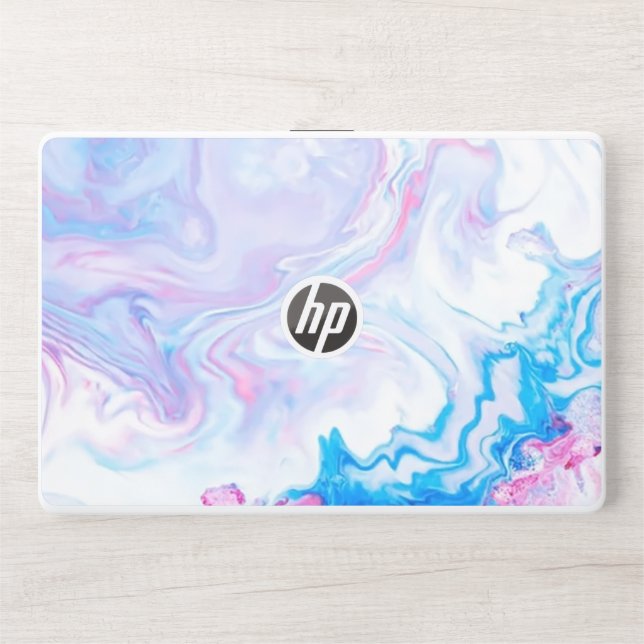 Rose Gold Dripping Glitter Personalized HP Laptop  HP Laptop Skin (Front)