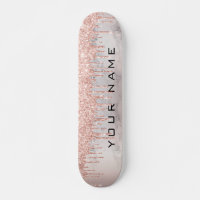 Rose Gold Drips Custom Girly Name