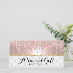 Rose Gold Drips Luxury Salon Gift Certificates