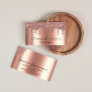 Rose Gold Drips Metal Elegant Customize Glitter Business Card