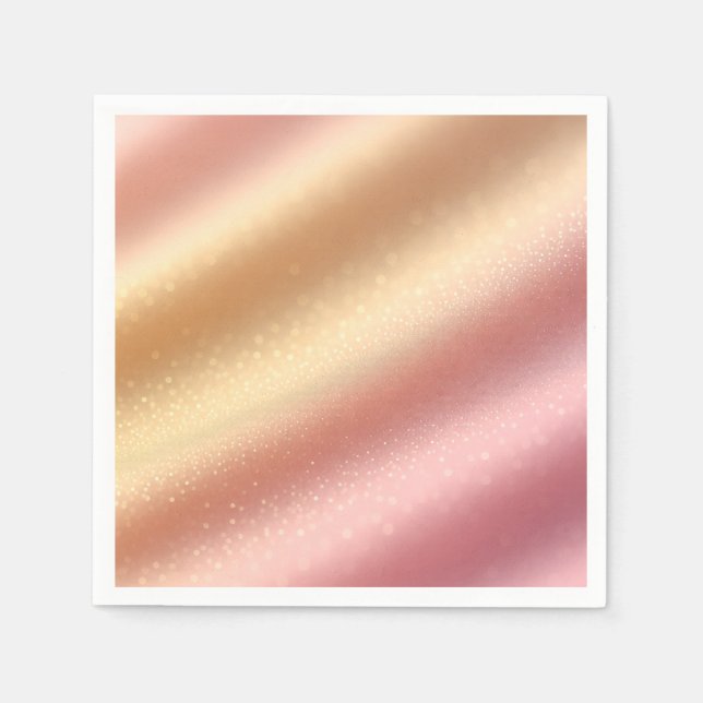 Rose‑Gold Dust Background Napkin of the Blush‑Luxe (Front)