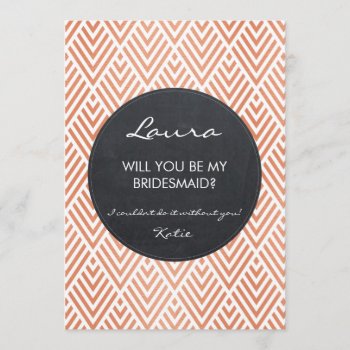 Rose Gold Effect Geometric Modern Bridal Shower Invitation by OurFriendsEclectic at Zazzle