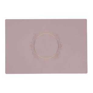 Rose Gold Elegant Custom Blank Template Placemat