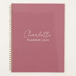 Rose gold elegant custom planner 2023