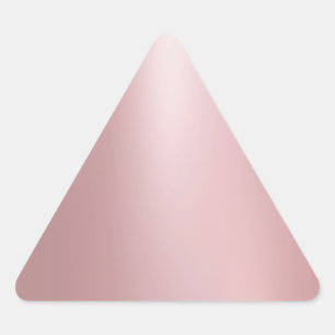 Rose Gold Elegant Modern Glamour Blank Template Triangle Sticker