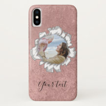 Rose Gold Elegant Personalized Photo Text