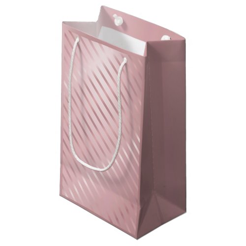 Rose Gold Elegant Template Glamour Modern Trendy Small Gift Bag
