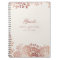 Rose gold elegant vintage lace wedding guest book