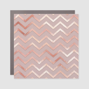Rose gold: elegant vintage pattern. car magnet
