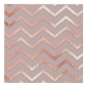 Rose gold: elegant vintage pattern. faux canvas print