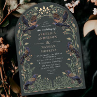 Rose Gold Enchanted Gothic Raven Wedding Ach
