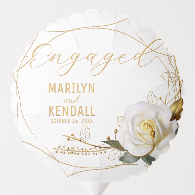 Rose Gold Engagement  Balloon (Back)