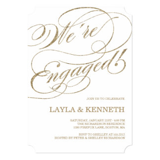 Rose Gold Engagement | Engagement Party Invitation