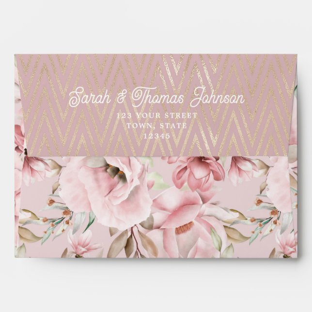 Rose Gold Envelope (Back (Top Flap))