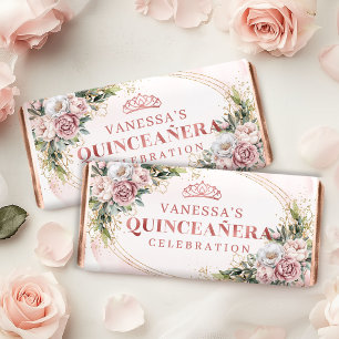 Rose Gold Eucalyptus Sweet 15 Birthday Hershey