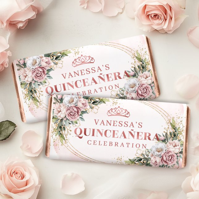 Rose Gold Eucalyptus Sweet 15 Birthday Hershey (Rose Gold Eucalyptus Sweet 15 Birthday Hershey)