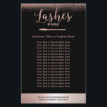 Rose Gold Eyelash Extensions Beauty Salon Flyer<br><div class="desc">Rose Gold Lashes Makeup Artist Black Beauty Salon Brochures.</div>