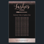 Rose Gold Eyelash Extensions Beauty Salon Flyer<br><div class="desc">Rose Gold Lashes Makeup Artist Black Beauty Salon Brochures.</div>