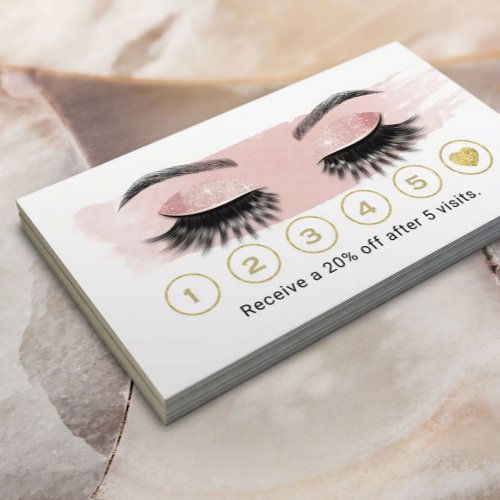 Rose Gold Eyelash Makeup Artist Blush Pink Loyalty