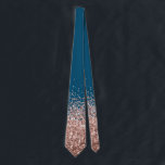 Rose Gold Fading Waterfall Ombre Glitter look Neck Neck Tie<br><div class="desc">This design may be personalized by choosing the Edit Design option. You may also transfer onto other items. This design does not contain actual glitter. Contact me at colorflowcreations@gmail.com or use the chat option at the top of the page if you wish to have this design on another product or...</div>