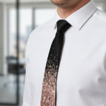 Rose Gold Fading Waterfall Ombre Glitter look Neck Tie<br><div class="desc">This design was created through digital art. It may be personalized by clicking the customize button and add text, images, or delete images to customize. Glitter is simulated. Contact me at colorflowcreations@gmail.com if you with to have this design on another product. See more of my creations or follow me at...</div>
