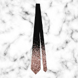 Rose Gold Fading Waterfall Ombre Glitter Neck Tie<br><div class="desc">This design was created through digital art. It may be personalized by clicking the customize button and add text, images, or delete images to customize. Contact me at colorflowcreations@gmail.com if you with to have this design on another product. Purchase my original abstract acrylic painting for sale at www.etsy.com/shop/colorflowart. See more...</div>