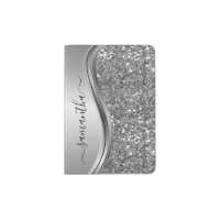 Rose Gold Faux Glitter Bling Handwritten name