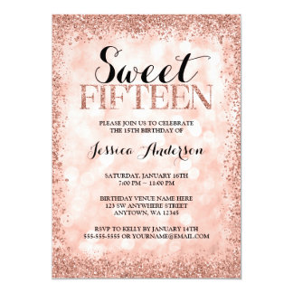 Sweet Fifteen Invitation Card 1