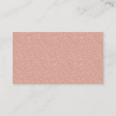 Rose Gold Faux Glitter Ombre Diaper Raffle Ticket Enclosure Card (Back)