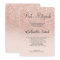 Rose gold faux glitter pink ombre Bat Mitzvah