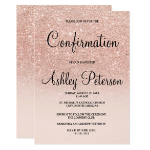 confirmation invitations zazzle