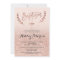 Rose gold faux glitter pink ombre girly  baptism