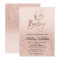 Rose gold faux glitter pink ombre Oh baby shower