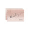 Rose gold faux glitter pink ombre script thank you