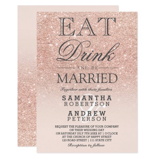 Modern faux gold palm tree elegant wedding invitation | Zazzle.com