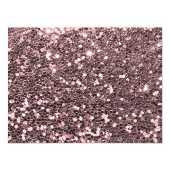 Rose Gold Faux Glitter Sparkles Photo Print by glamgoodies at Zazzle