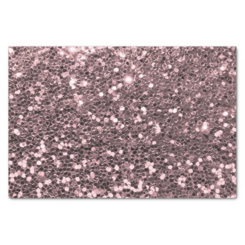 Rose Gold Faux Glitter Sparkles Tissue Paper