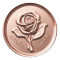 Rose Gold Faux Wax Wedding Envelope Seal Sticker