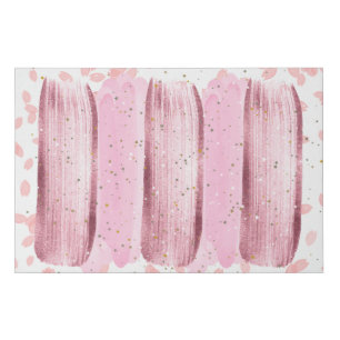 Rose Gold Faux Wrapped Canvas Print