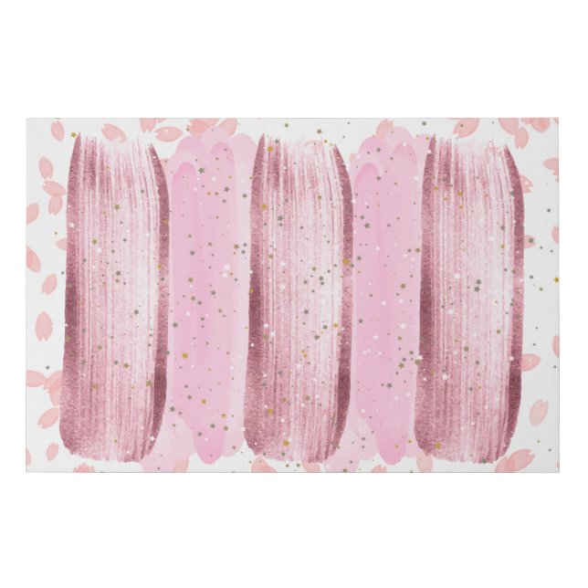 Rose Gold Faux Wrapped Canvas Print (Front)