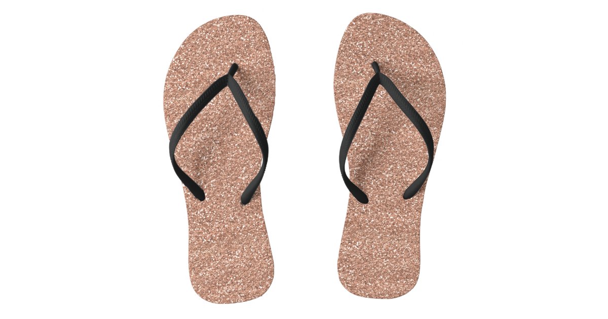 Rose Gold Flip Flops | Zazzle