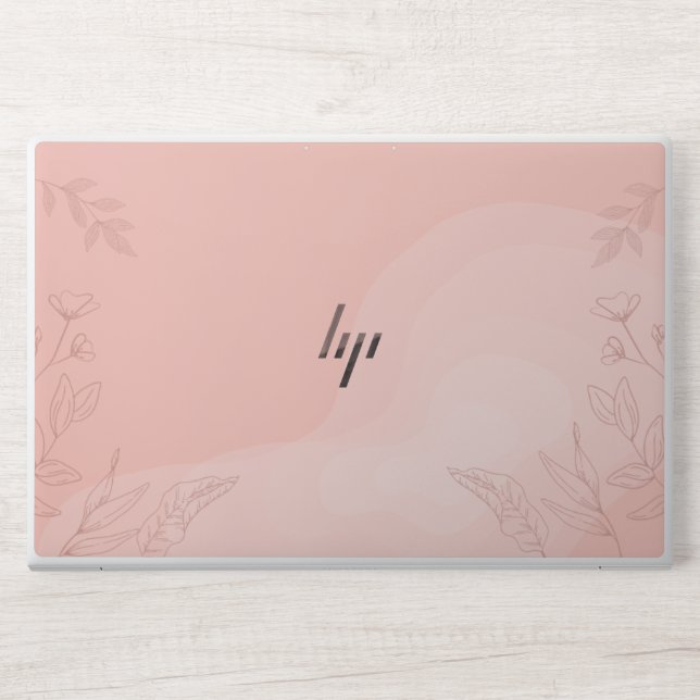 Rose Gold Floral Art,HP EliteBook 850 G5/G6 HP Laptop Skin (Front)