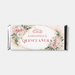 Rose Gold Floral Eucalyptus Quinceañera Hershey 