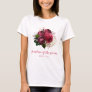 Rose gold floral grandma mother of the groom T-Shirt
