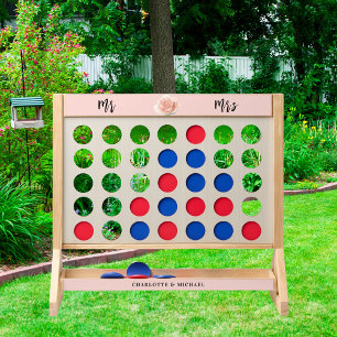 Rose gold floral gray mr mrs wedding fast four